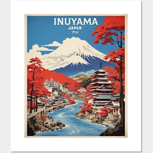 Inuyama Japan Vintage Poster Tourism Posters and Art